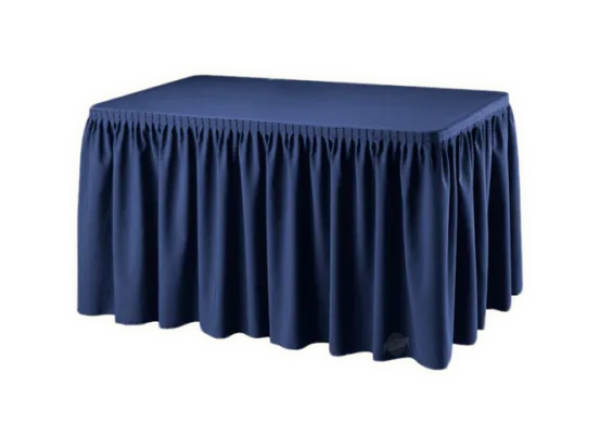 Buffetttisch Skirting blau