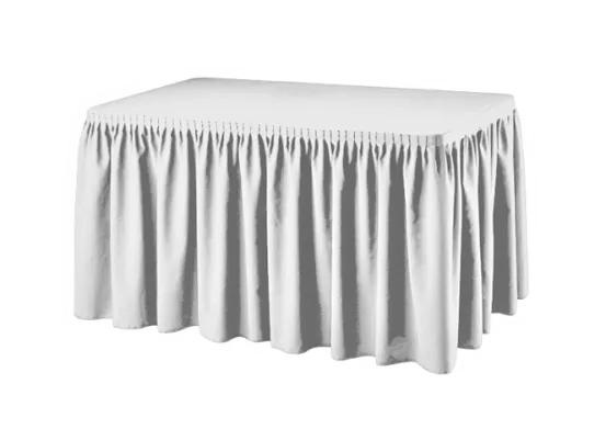 Buffetttisch Skirting wei&szlig;