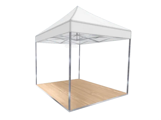 Faltzelt 3 x 3 m Standard wei&szlig;