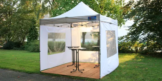 Faltzelt 3 x 3 m Standard wei&szlig;