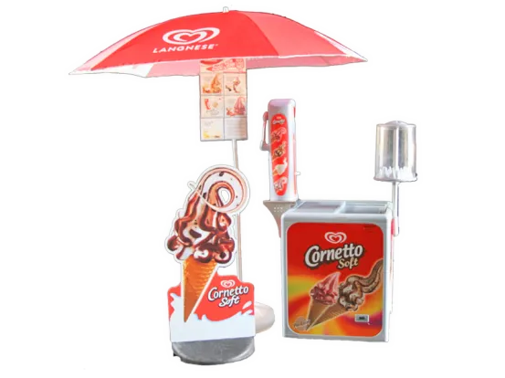 Cornetto Softeis Komplettstand
