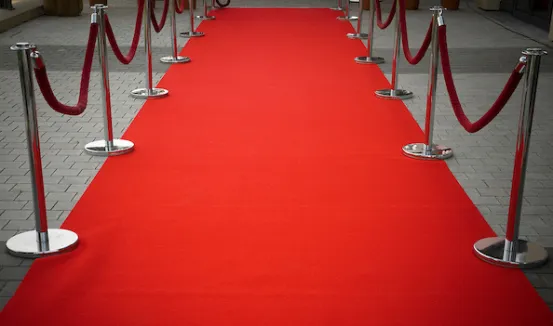 Eventteppich B1 rot pro m&sup2;