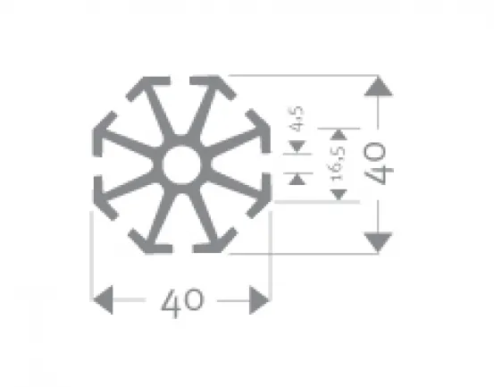 St&uuml;tzenprofil Octanorm S100