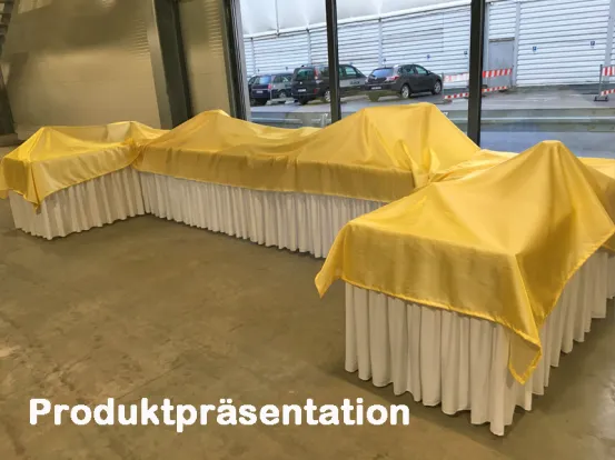 Skirting Pliss&eacute; 4,1 m wei&szlig;