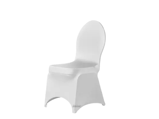 Stretchhusse Stuhl wei&szlig;