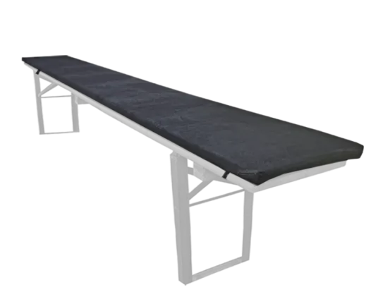 Polsterauflage Leder schwarz