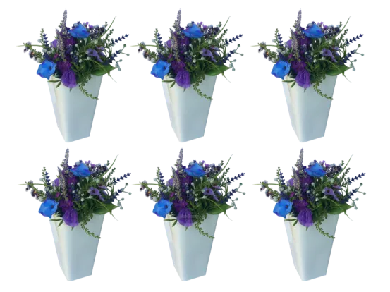 Kunstblumen Fr&uuml;hling / 6er Set