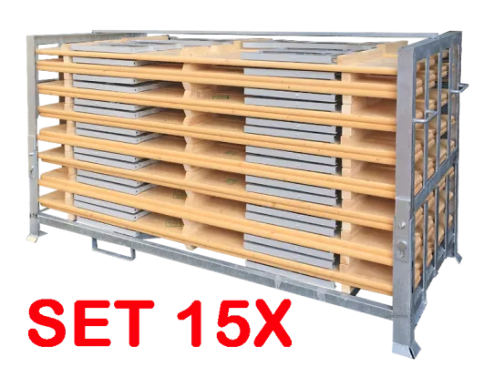 Bierzeltgarniturset 50 cm Gala 15er Set