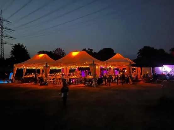50 LED Lichterkette warm - wei&szlig;