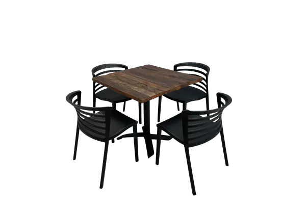 Industrial Bistrotischset 4P. Rivi&eacute;ra