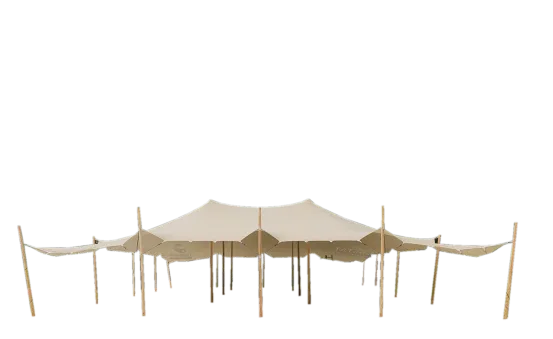 Stretchzelt 7,5 x 10m mit Boden