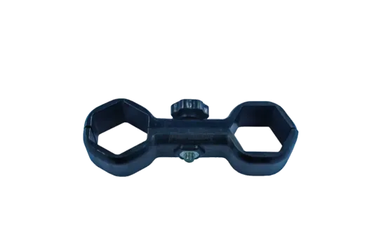  Zeltverbindungsklemme Hexagon schwarz
