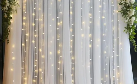 Lichtervorhang 3x3m LED 