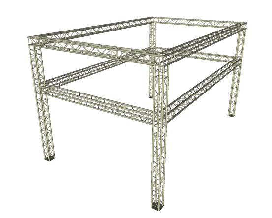 Traversenstand 4 x 8 m mit Aufbau