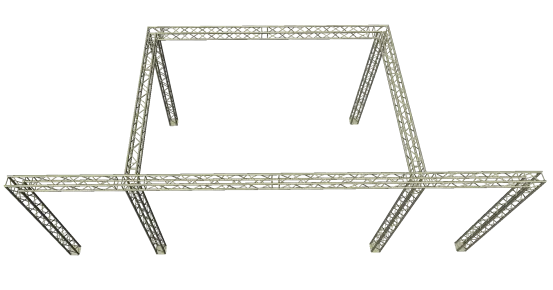 Traversenstand 4 x 7m Ausleger ( Gesamtl&auml;nge 11m )