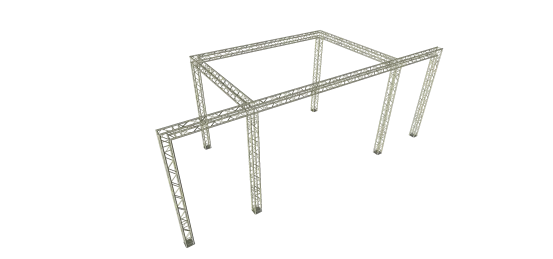 Traversenstand 4 x 7m Ausleger ( Gesamtl&auml;nge 11m )