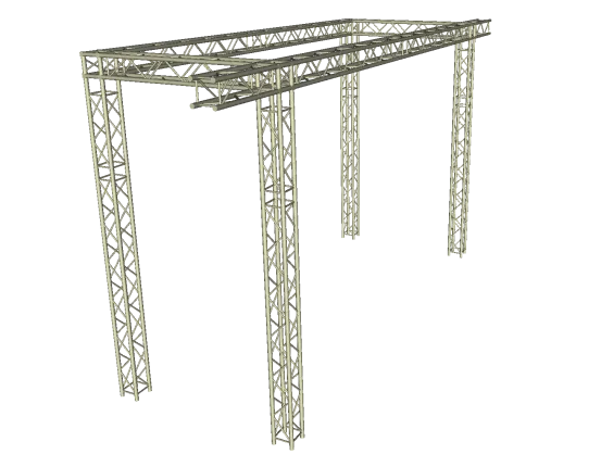 LED Wand Support 6,60x 5,00 m