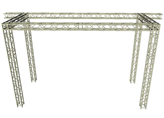 LED Wand Support 6,60x 5,00 m