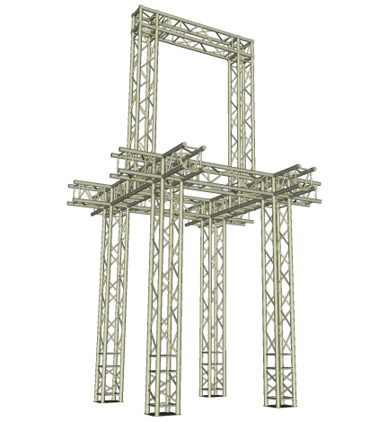 Traversentower 2,85 x 2,90 m