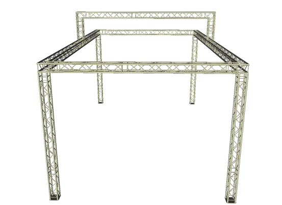 Traversenstand 6 x 9,5 m mit 1m Aufbau
