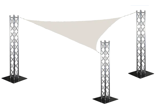 Sonnensegel SET 3x3x4,2 Meter