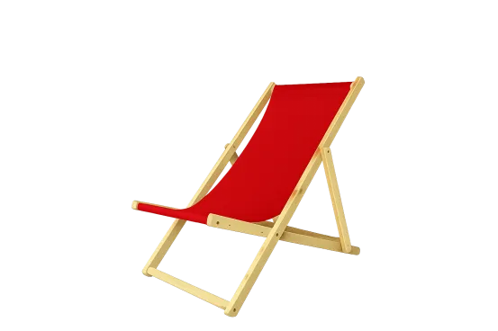 Strandstuhl Rot