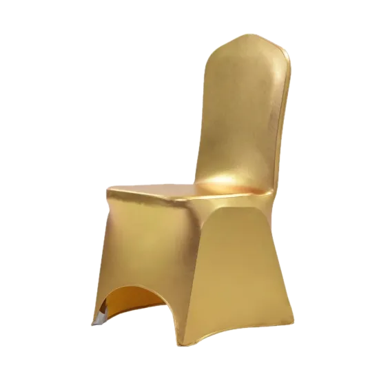 Stretchhusse Stuhl Gold