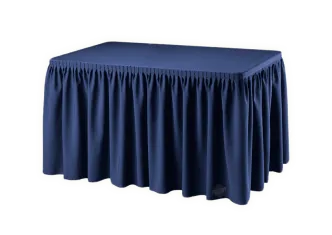 Buffetttisch Skirting blau