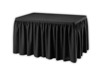 Buffetttisch Skirting schwarz