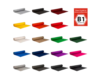 Ripsboden Nadelfilzteppich B1  Rolle