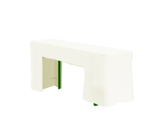 Wurfhusse 50er Tisch creme