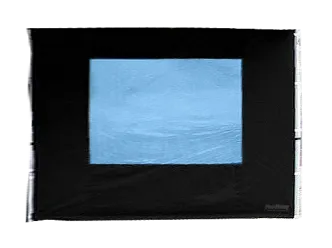 Seitenwand 3 m mit Fenster schwarz (Standard) 