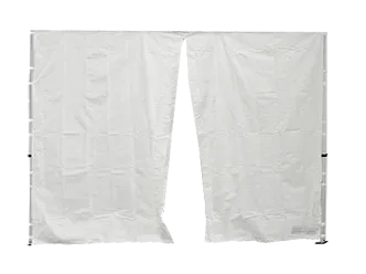Seitenwand 3 m mit Eingang wei&szlig; (Standard) 