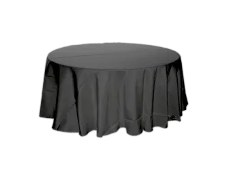 Banketttischdecke 2,4 m schwarz