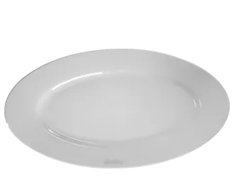 Teller oval Bianco 35 cm