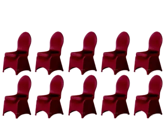 10er Stretchhusse  Stuhl bordeaux