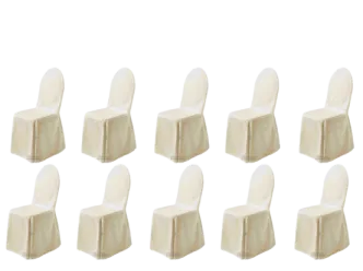 10er Wurfhusse Stuhl creme