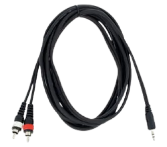 Cinch auf 3,5mm Klinke Kabel 1,5 m