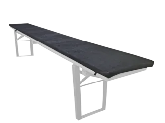 Polsterauflage Leder schwarz