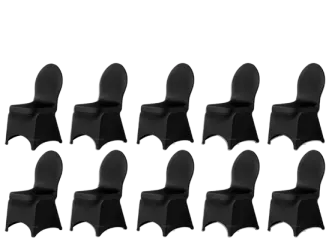 10er Stretchhusse Stuhl schwarz