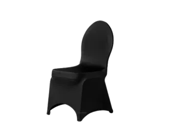Stretchhusse Stuhl schwarz