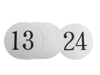 Tischnummern Set 13-24