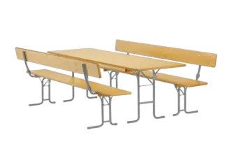 Bierzeltgarniturset 70 cm Lehne Gala