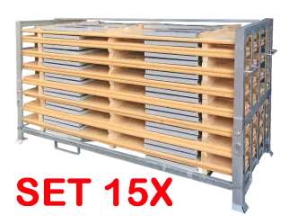 Bierzeltgarniturset 50 cm Gala 15er Set