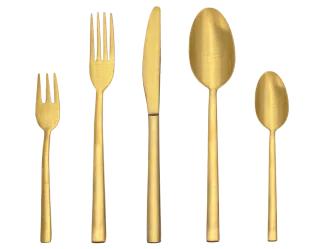 Kuchengabel Exklusiv gold