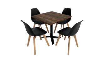Industrial Bistrotischset 4P. Rivi&eacute;ra