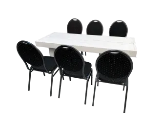 Chiavari Tischset wei&szlig;