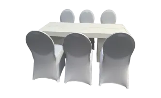 Chiavari Tischset wei&szlig;