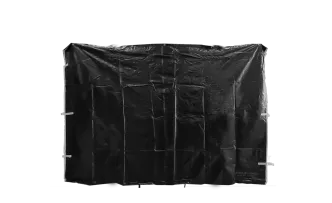 Seitenwand 3 x 2.1 m ohne Fenster schwarz f&uuml;r Cateringzelt (schwer) 