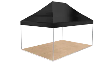 Mastertent 4 x 6 m schwarz